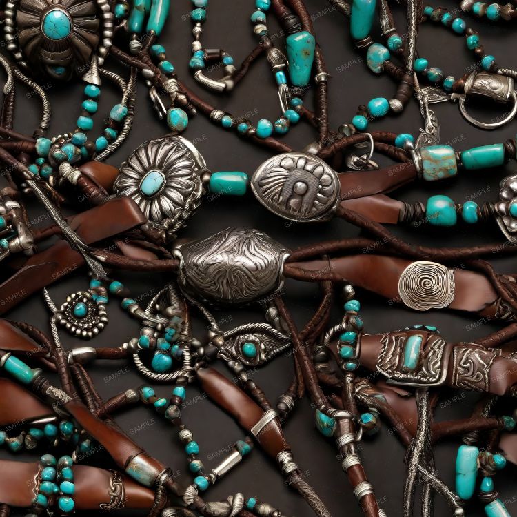 Leather and Turquoise Rodeo 44