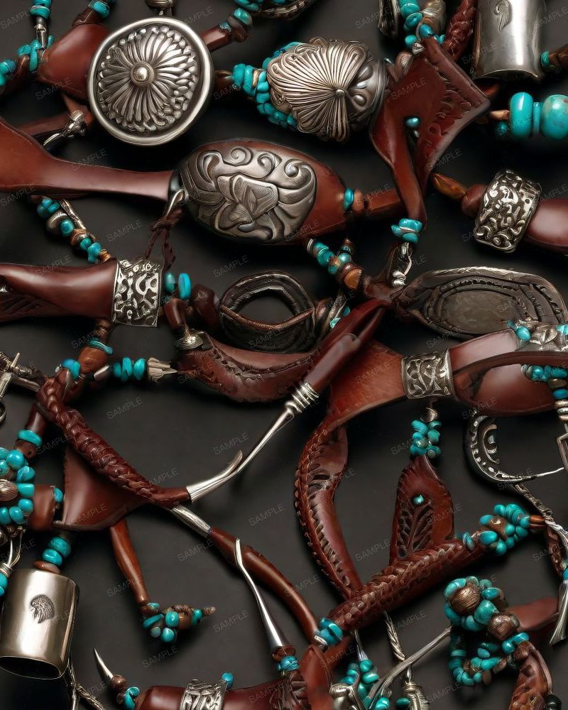 Leather and Turquoise Rodeo 45