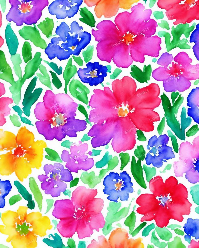 Lilly Inspired Watercolor Flowers 42