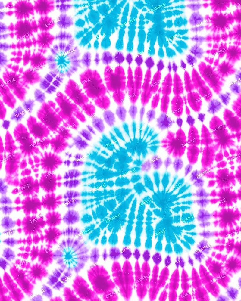 Magenta and Cyan Tie Dye