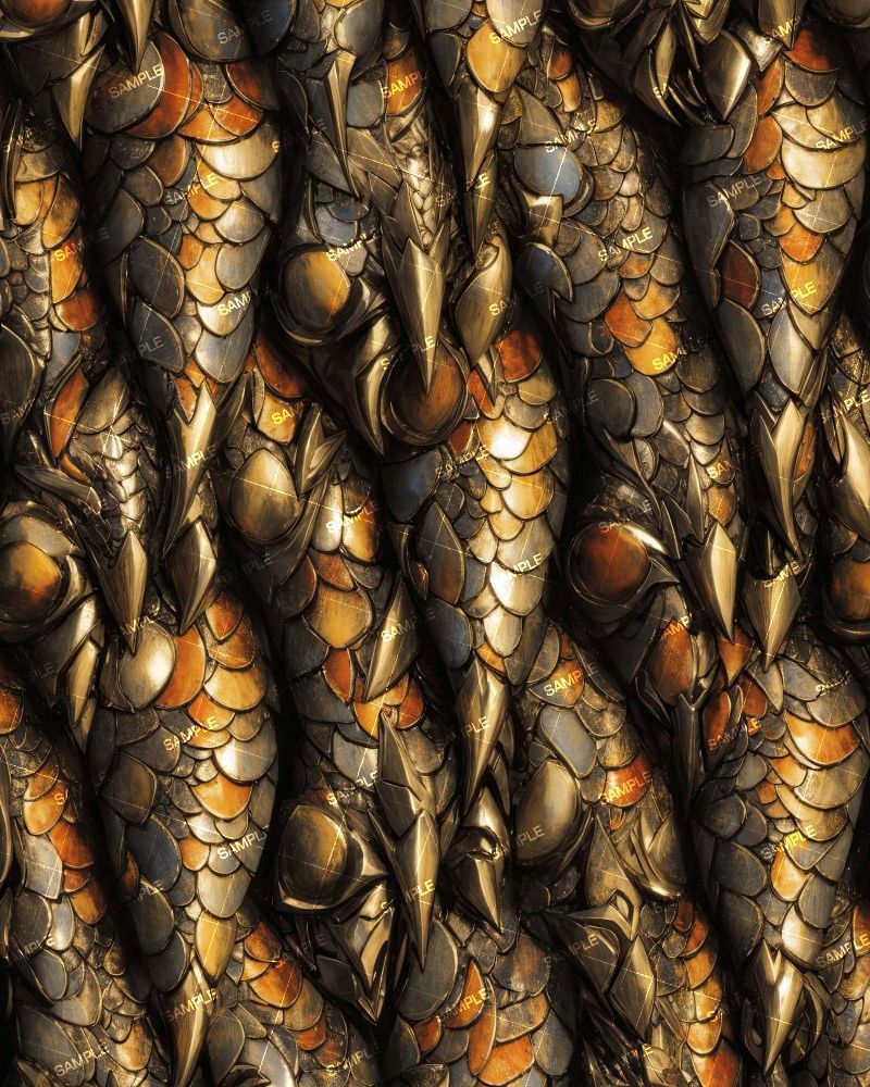 Male Golden Dragon Scales 44