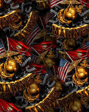 Marine Crossed Flags 22
