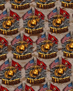 Marine Crossed Flags 25