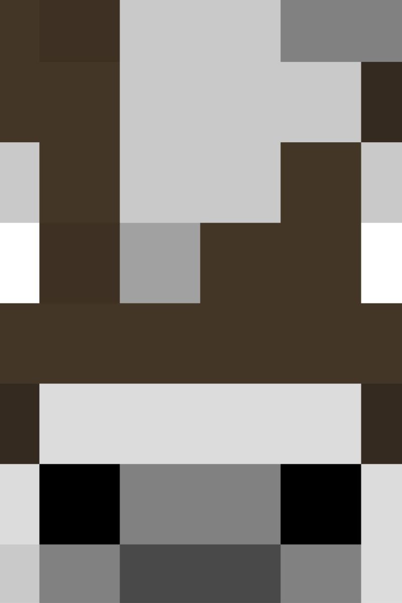 Minecraft Cow Head