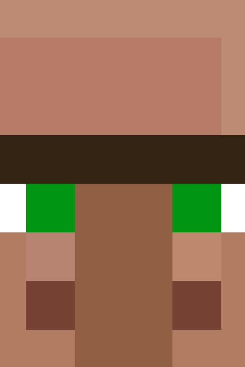 Minecraft Villager Head