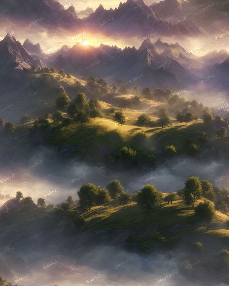 Misty Morning Sunrise