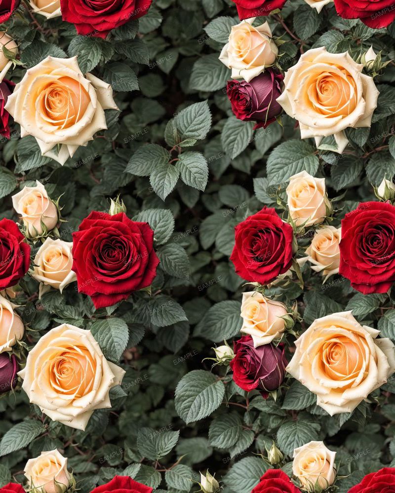 Mixed Rose Bush