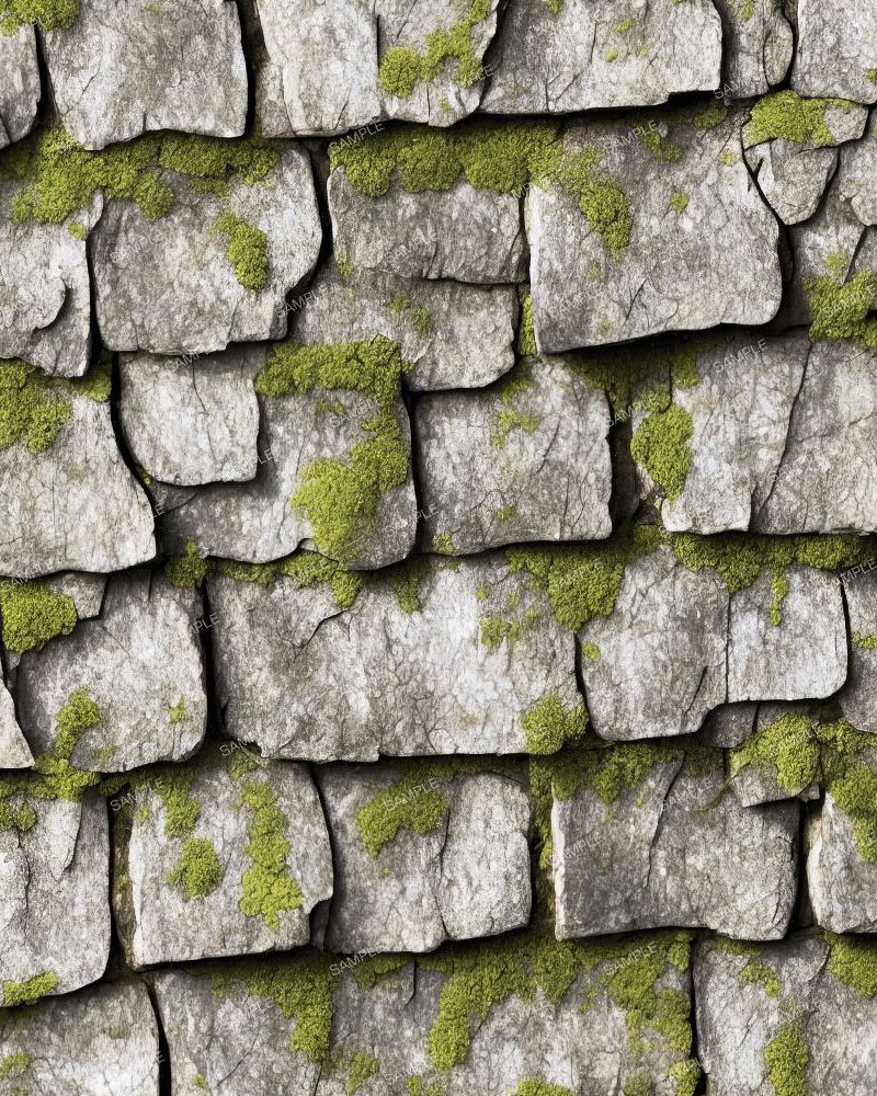 Mossy Slate Shingles