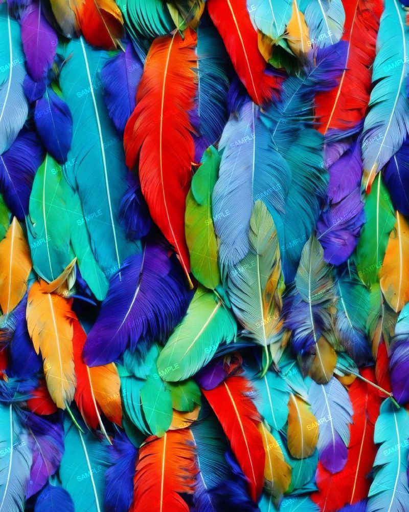 MultiColor Feathers 42
