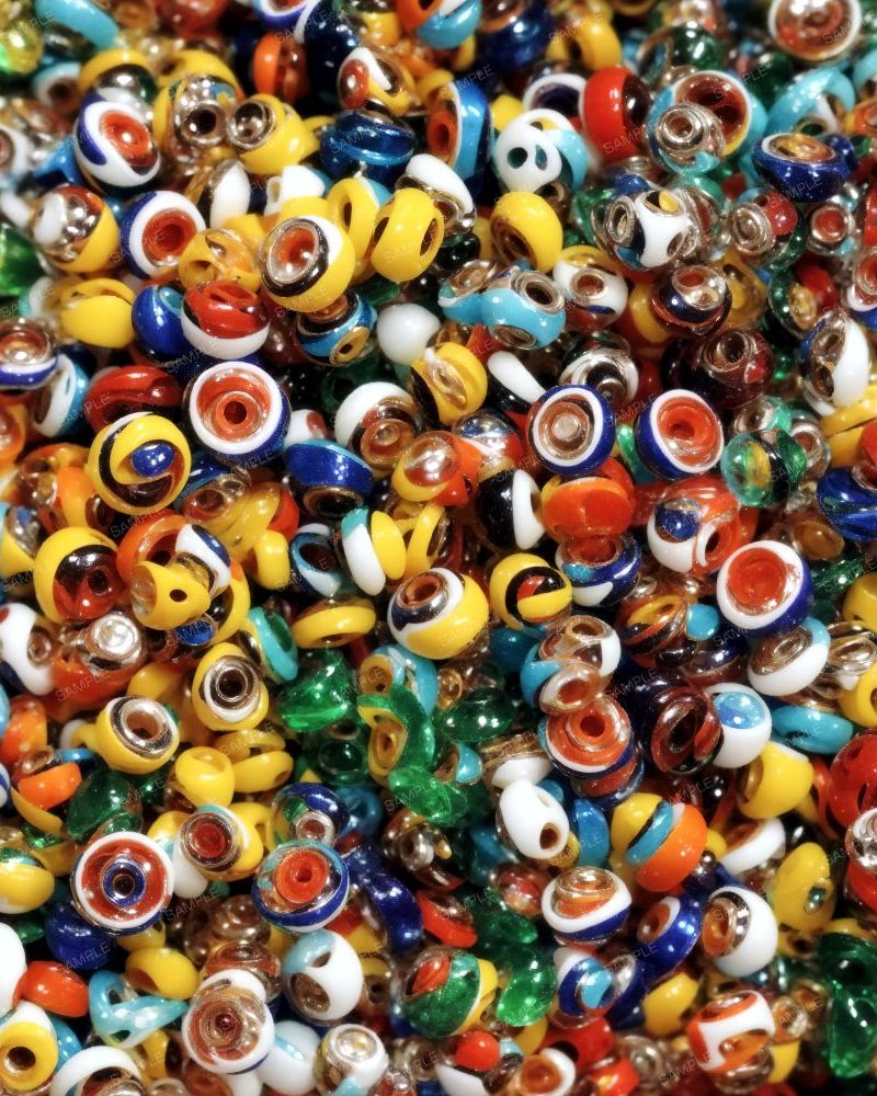 Multicolor Glass Beads