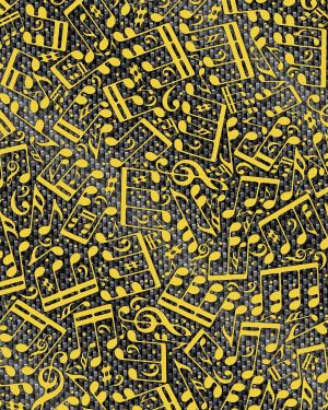 Musical Notes Carbon Fiber 22