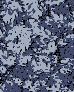 Navy Variegated Camouflage