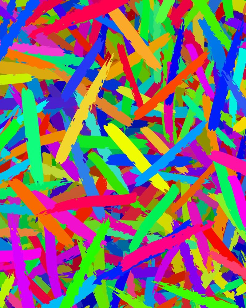 Neon Brush Strokes 22