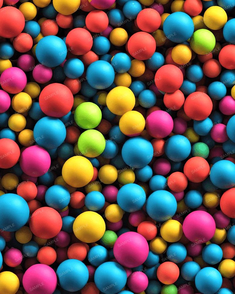 Neon Colored Balls 42