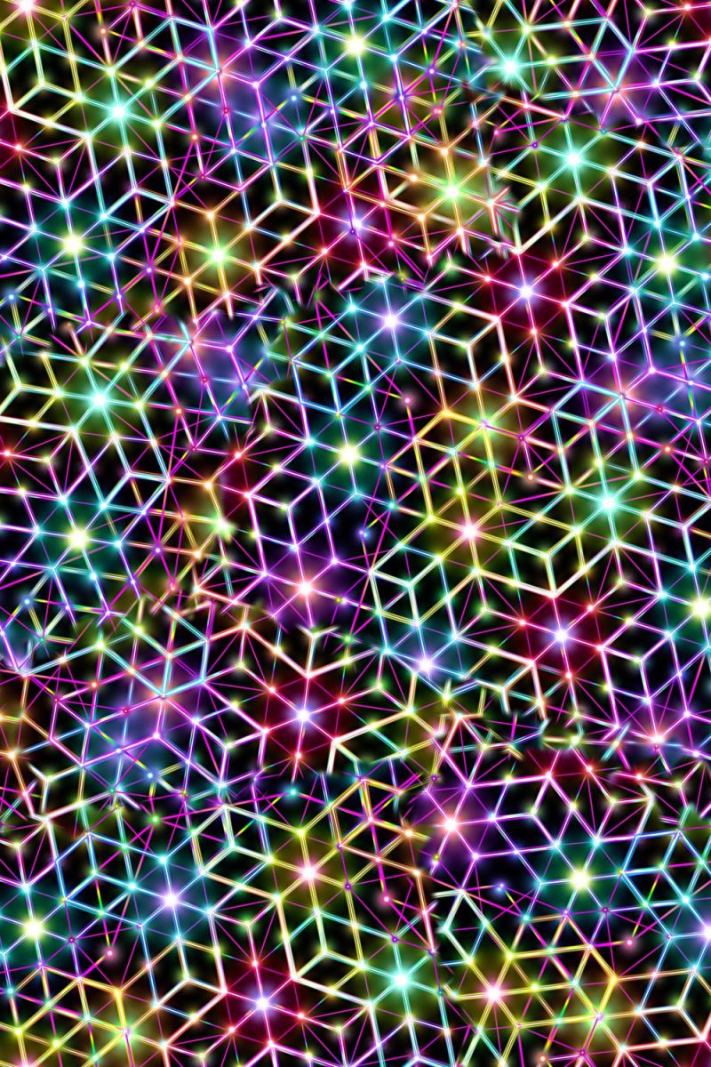 Neon Cube Clusters 22
