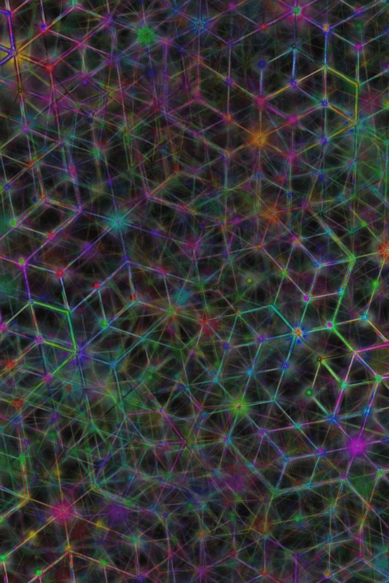Neon Cube Clusters 24