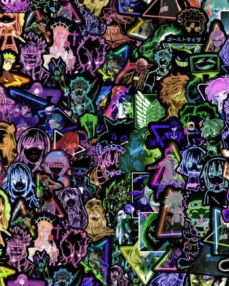 Neon Dragon Slayer Stickers
