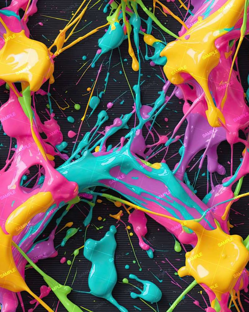 Neon Paint Spatters 42