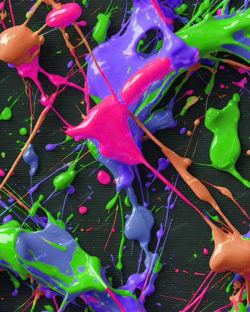 Neon Paint Spatters 43