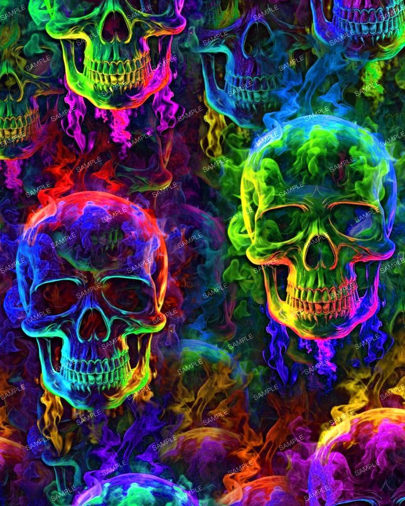 Neon Smoke Skulls 22