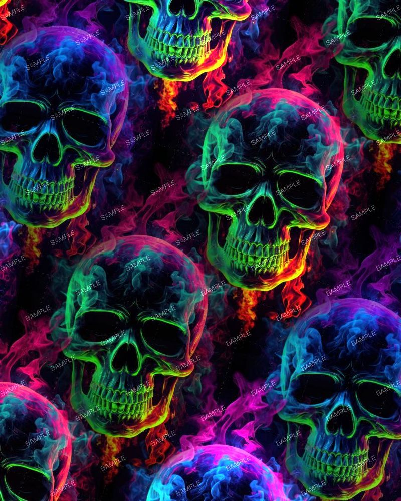 Neon Smoke Skulls 23