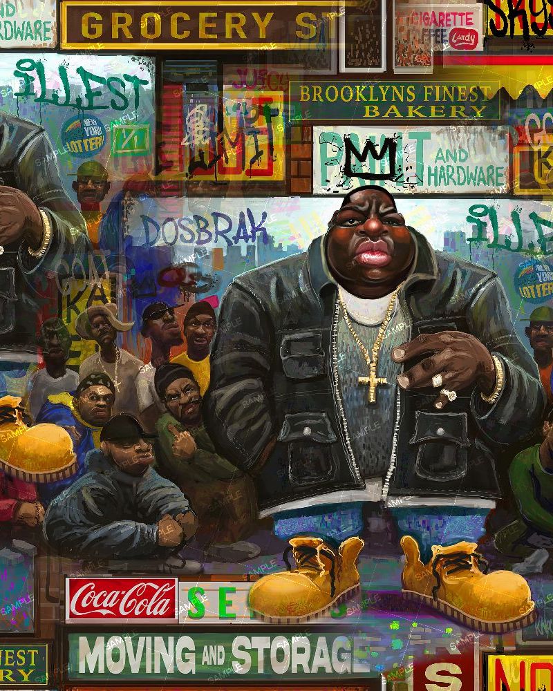 Notorious BIG Caricture