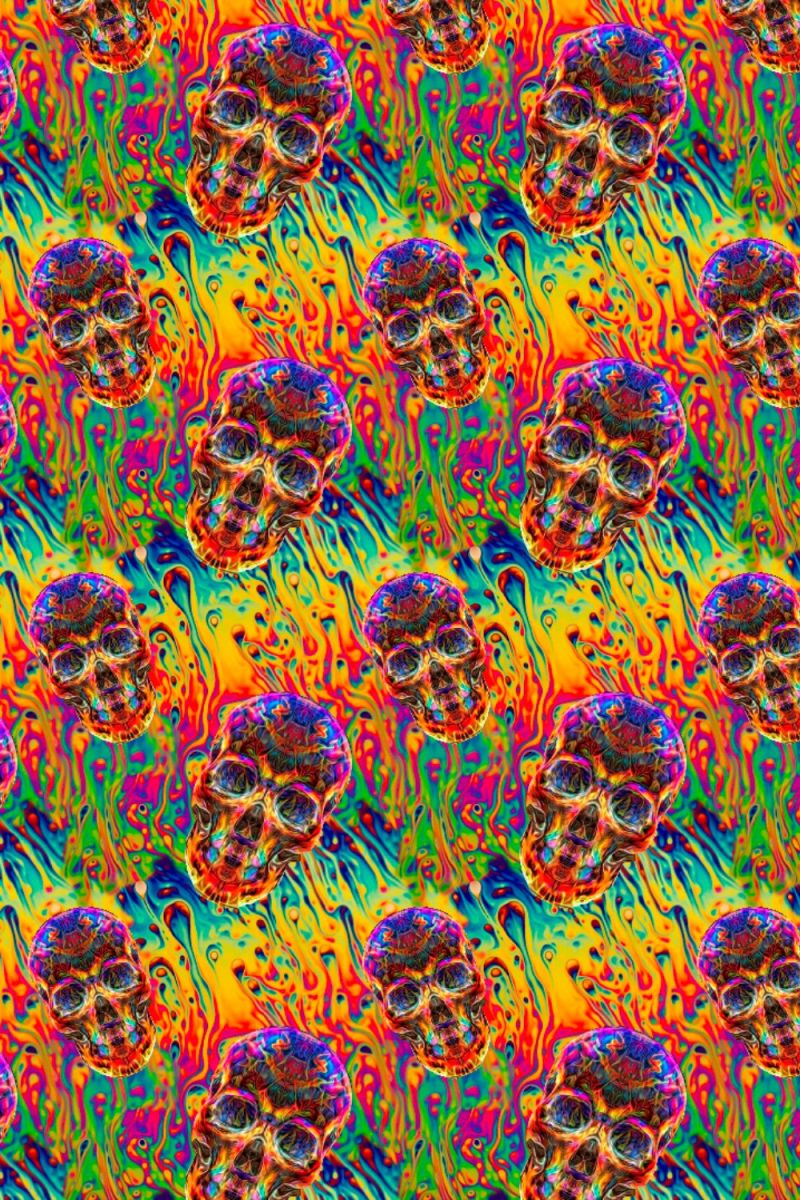 Oil Sheen Skulls