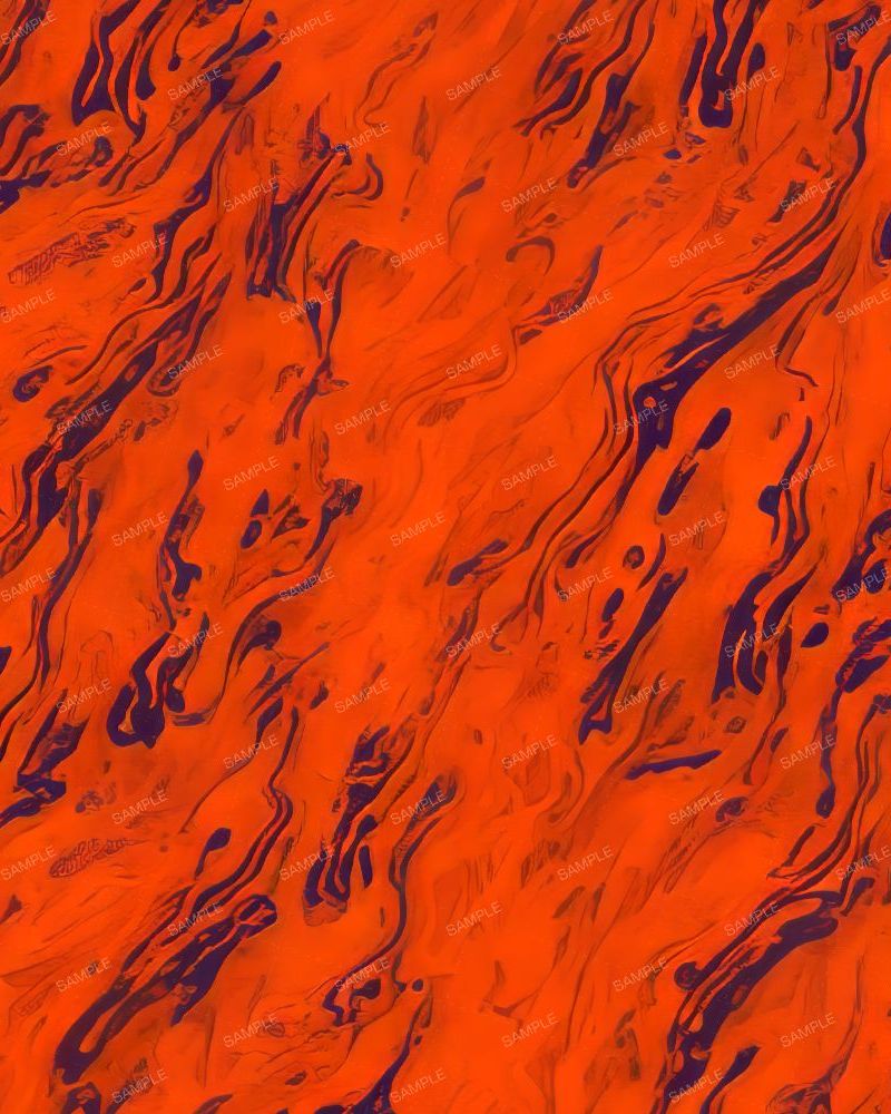 Orange and Blue Swirl