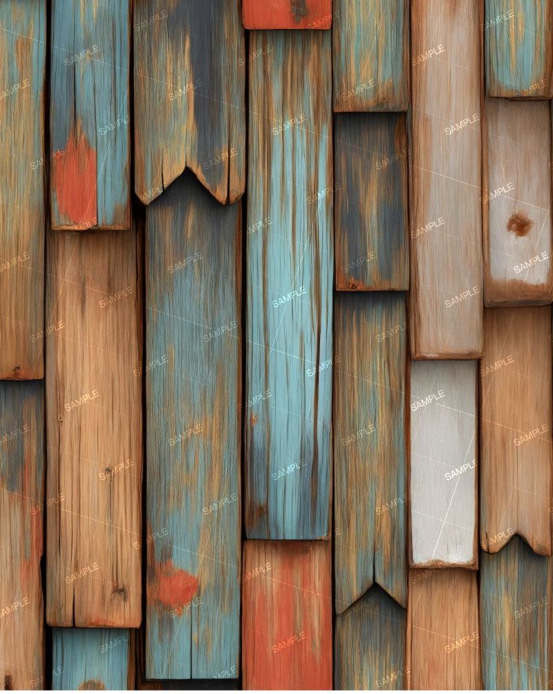 Painted Wood Slats