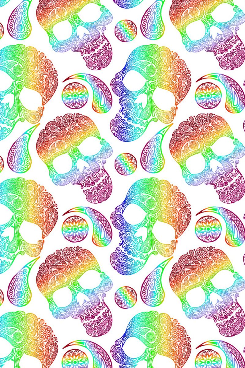 Paisley Skulls 22