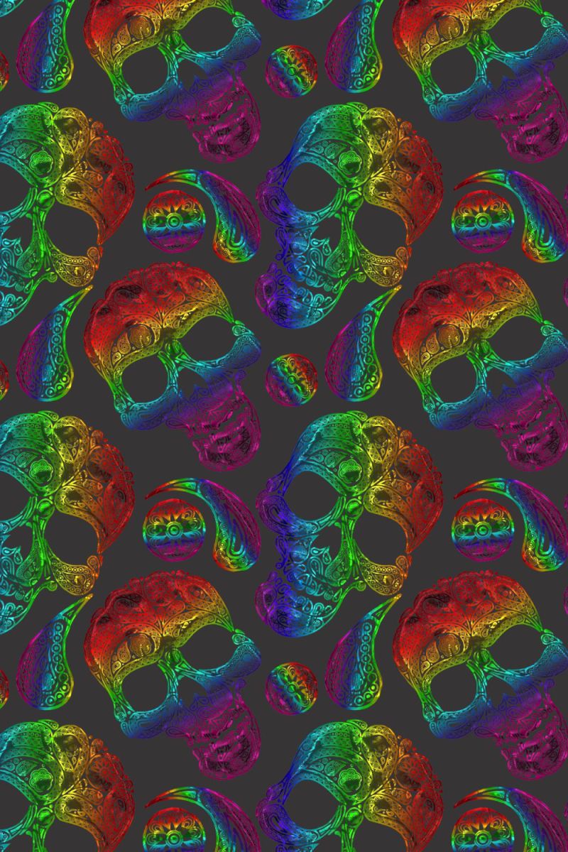 Paisley Skulls 24