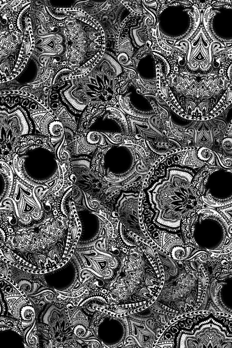 Paisley Skulls 32