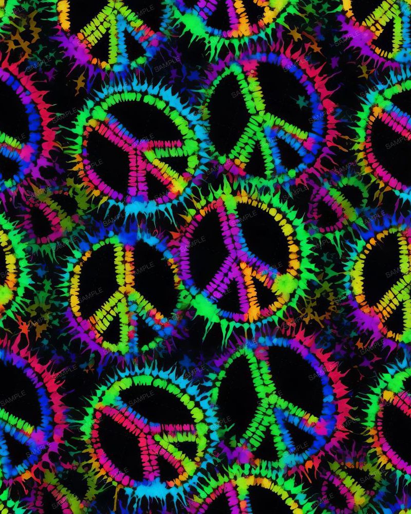 Peace Symbol Tie Dye 42