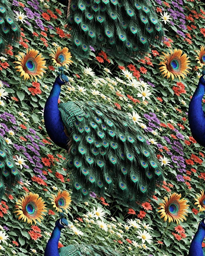 Peacock Flower Garden