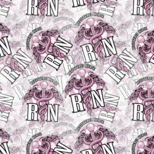 Pink Caduceus RN