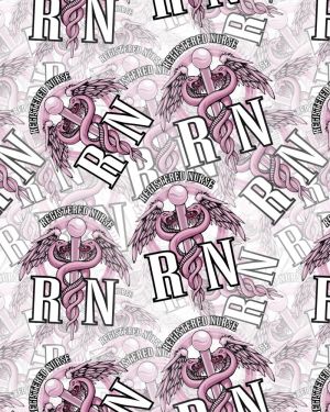 Pink Caduceus RN