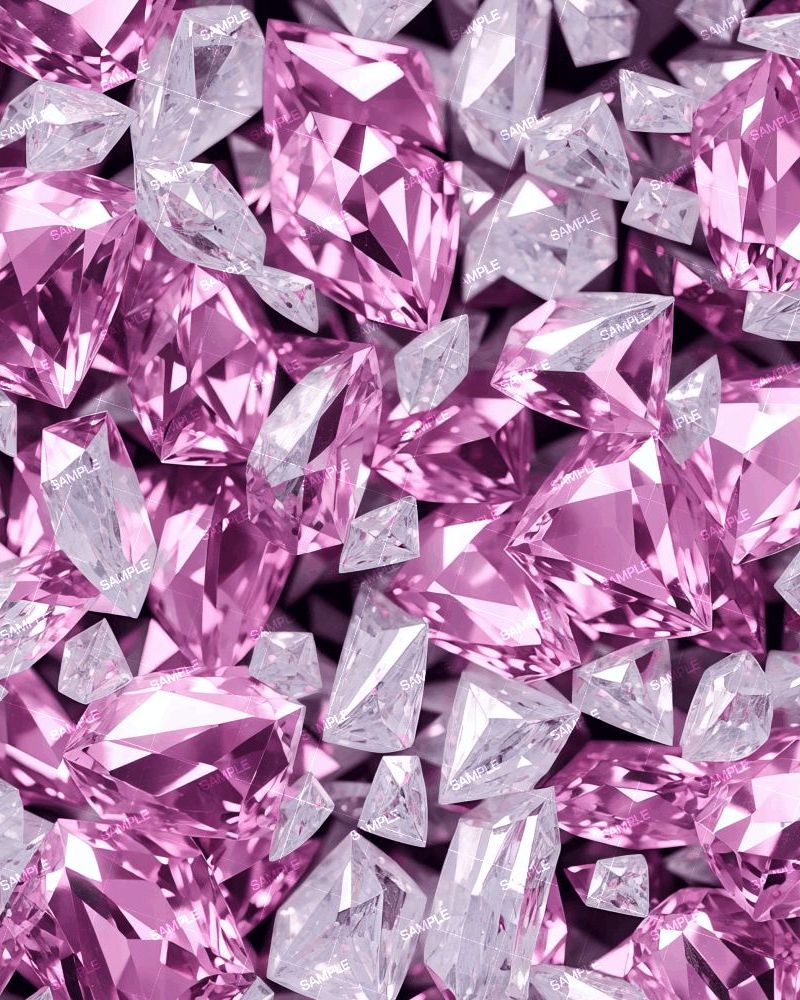 Pink and White Crystals