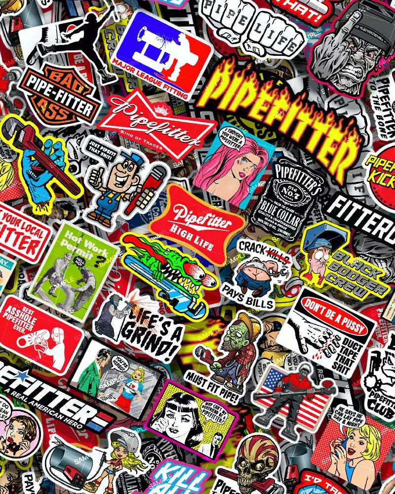 Pipefitter Sticker Bomb