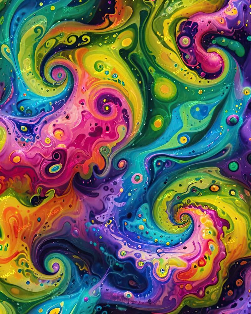 Psychedelic Paint Swirls 42