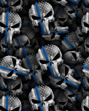 Punisher Thin Blue Flag