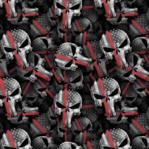 Punisher Thin Red Line Flag