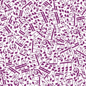 Purple Musical Notes