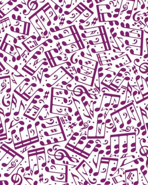 Purple Musical Notes