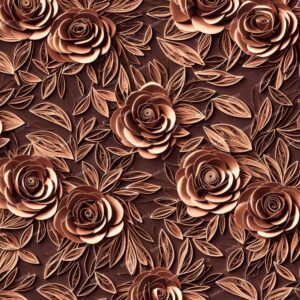 Quilled Copper Roses