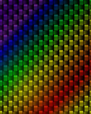 Rainbow Carbon Fiber 22