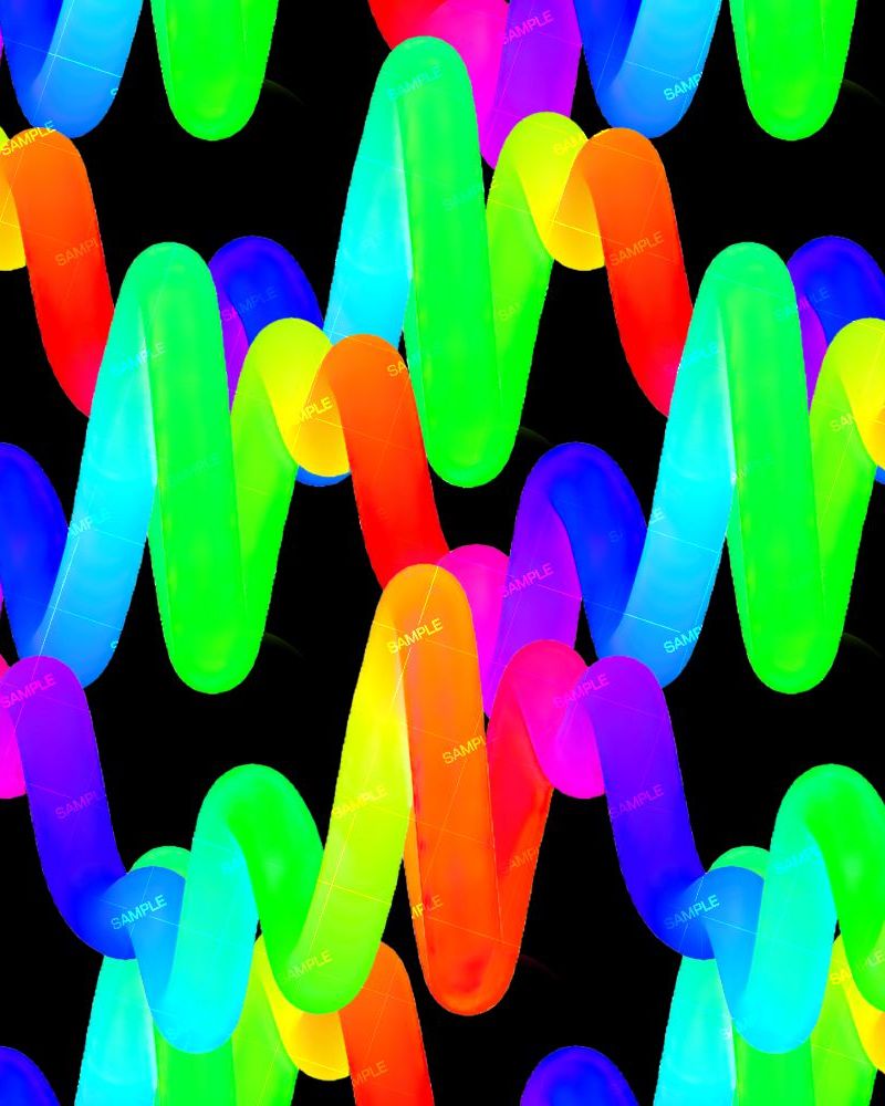 Rainbow Colored Squiggly Lines 22