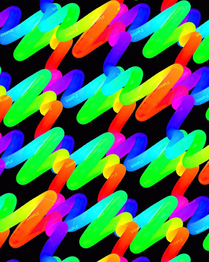 Rainbow Colored Squiggly Lines 23