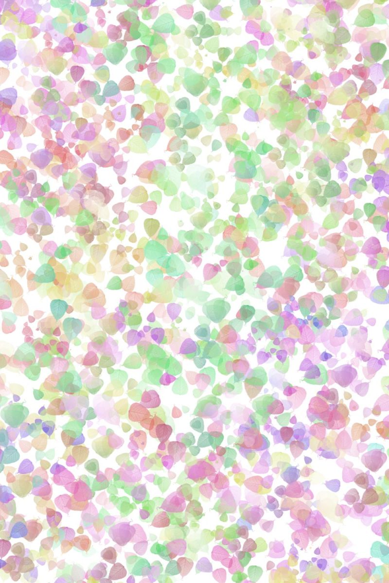 Rainbow Leaves Pastel