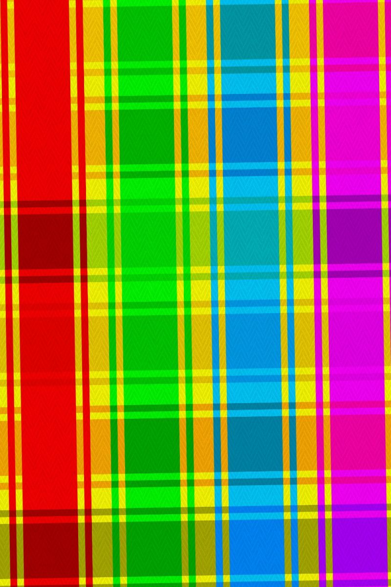 Rainbow Plaid 22