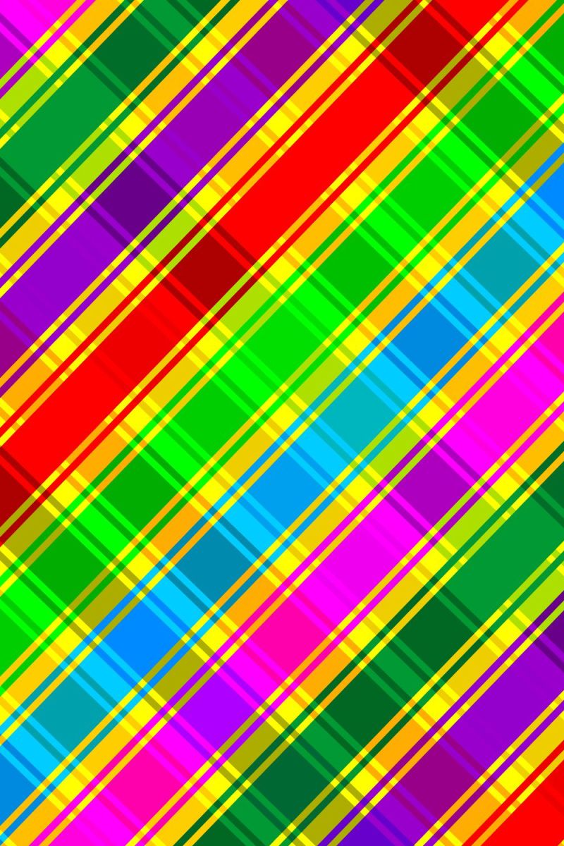Rainbow Plaid 23